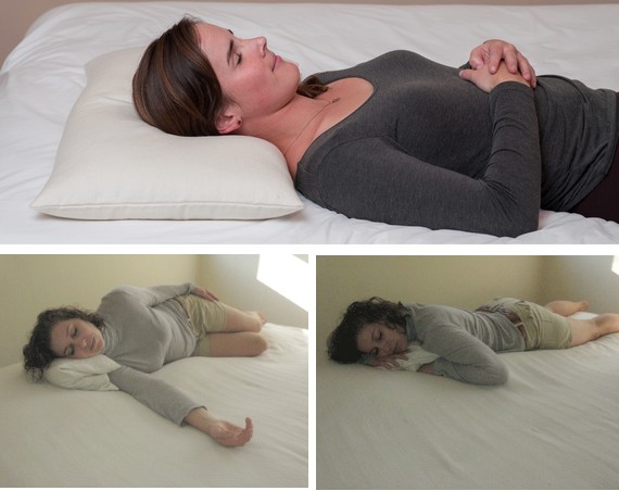 Les positions d'endormissement avec l'oreiller en sarrasin